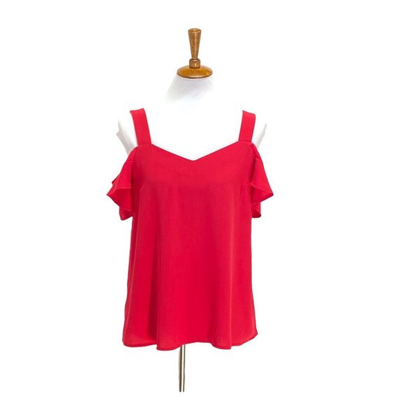 Kut from the Kloth Tops - Kut From The Kloth Flowy Bohemian Cold Shoulder V neck blouse pink size S NEW